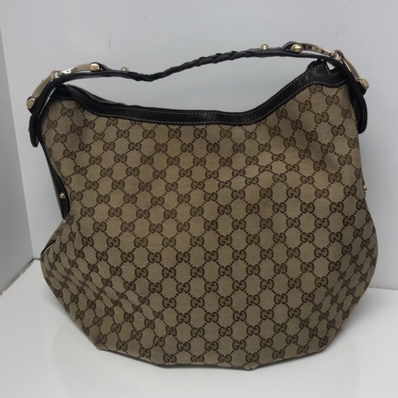 Gucci Natural Monogram Canvas Pelham Hobo Bag - Picture 3 of 14